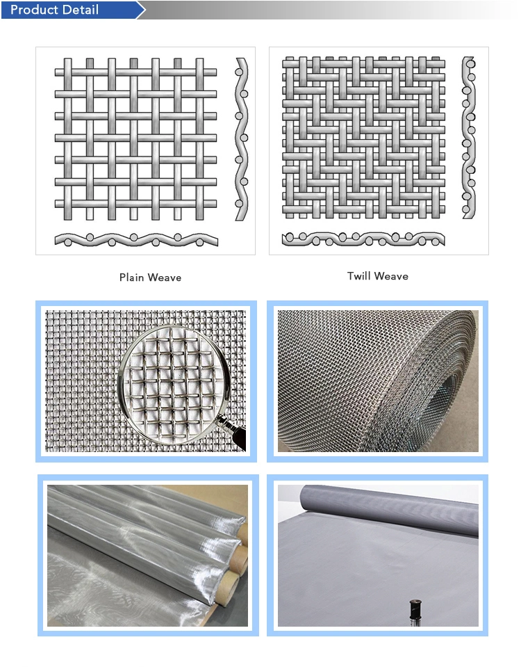 10 Micron 20 40 60 80 100 150 200 Mesh 75 Micron Titanium Woven Wire Mesh Sheet