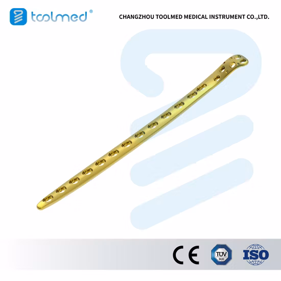 Placa ósea de compresión con bloqueo humeral proximal estándar, sistema LCP de fragmento pequeño, titanio, implante quirúrgico ortopédico para cirugía de traumatismos, productos médicos